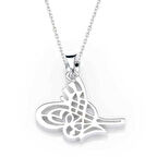 Gümüş Tuğralı Kadın Kolye