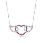 Gümüş Kanatlı Kalp Kadın Kolye