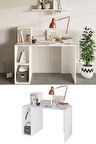 Decormet Buca Çalışma Masası Beyaz