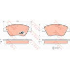 Fiat Fren Balatası Ön - Fren Balatası Ön - Trw Gdb1579