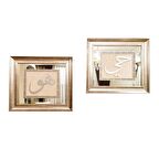 İslami Tablo 66x58 cm El Yapımı Naht Sanatı Dekoratif Çerçeveli 2'li Takım ''HAY'' ,''Hû''