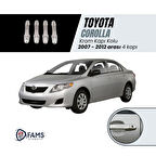 Toyota Corolla Uyumlu Krom Kapı Kolu 4 Kapı 2007-2012 P.çelik