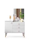 Palermo Şifonyer-makyaj Masası- Aynalı-beyaz