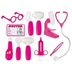 PİLSAN DOKTOR SETİ ÇANTALI PEMBE 11 PARÇA