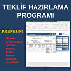 Premium Teklif Hazırlama Programı – Excel Tabanlı Lisanslı Yazılım (Dijital Teslim)