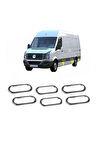 Vw Crafter Krom Yan Reflektör Çerçevesi 6 Prç. 2006-2016 P.çelik