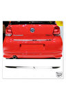 Vw Polo Krom  Uyumlu Bagaj Alt Çıtası 2009-2017 Arası P. Çelik