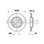 Renault On Fren Aynası (diski) Havalı Captur Clio II III Kangoo I Laguna I Megane I II Scenic I II Dokker Lo - Braxıs Ae0013