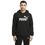 Puma Essential Big Logo Hoodie Erkek Siyah Günlük Stil Sweatshirt 58668801