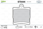 Mercedes Fren Balatası Arka W202 95>00 S202 96>00 W203 00>07 Cl203 08>11 W210 95>00 R170 96>00 R171 04>11 - Valeo 670444