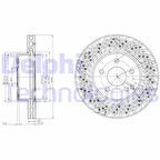 Mercedes Fren Diski On W204 07>14 S204 07>14 C204 11> R197 11> C197 10> - Delphi Bg4142c