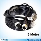 4 Pin Aviation Hazır Araç Kamera Kablosu 5 Metre