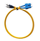 Beek FC-SC Fiber Optik Patch Kablo, OS 2 9/125 Singlemode, 3.0mm, LSZH, 1 metre