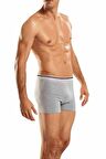 Berrak Likralı Penye Erkek Boxer - 1097-Gri