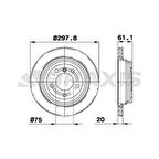 Bmw Fren Diski Arka Havalı Bmw E39 96>03 - Braxıs Ae0221