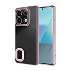 Xiaomi Redmi Note 13 Pro 4G Kılıf Köşeleri Renkli Şeffaf Kamera Korumalı Silikon Luxury Kapak