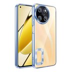 Realme 11 4G Kılıf Köşeleri Renkli Şeffaf Kamera Korumalı Silikon Luxury Kapak