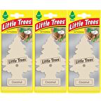 Little Trees Oto Kokusu 3'lü Hindistan Cevizi