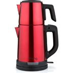 King KCM331 Tea Pro Inox Kırmızı Çay Makinesi 