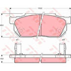 Honda On Fren Balatası Honda CIVIC 88-91 Crx 89-92 Accord 83-85 Prelude 86-> - Trw Gdb325