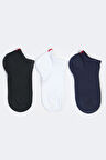 Run 3 lü Erkek Basic Patik Çorap Siyah/Beyaz/Lacivert