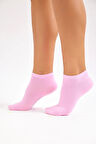 Kadın Pamuklu Patik Çorap Pembe
