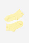 Kız Çocuk Bilek Detaylı Step Çorap Sarı