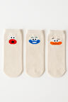 Çocuk Surat Baskılı 3'lü Soket Çorap