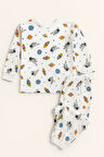 Çocuk Uzay Baskılı Pijama Takımı