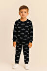 Erkek Çocuk Uçak Desenli Pijama Takımı