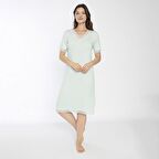 Confeo C840-706 Kadın Viskon Dantelli Kısakol Gecelik