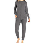 Confeo 840.801 Kadın Patlı Manşetli̇ Önü Düğmeli̇ Pijama Takım