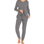 Confeo 840.802 Kadın V Yaka Uzunkol Pi̇jama Takım
