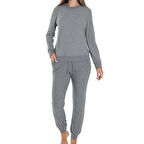 Confeo 840.803 Kadın Bi̇si̇klet Yaka Uzunkol Pi̇jama Takım