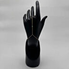 Gold Mavi Taş Detay Zarif Su Yolu Şahmeran  - Gold