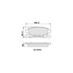 Renault Arka Fren Balatası Grand Scenic III 13> - Braxıs Aa0272