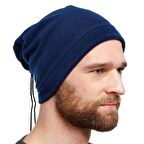 Lacivert Unisex Erkek Kadın Polar Boyunluk Bere