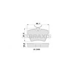 Renault Arka Fren Balatası Trafıc II III Vivaro 1.6dci / 1.9 / 2.0 - Braxıs Aa0070