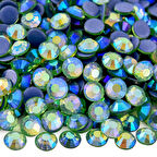 Gymo Premium Kalite Altı Düz Ütü İle Yapışan (Hotfix) Kristal Taş SS20 (4.6-4.8mm) Light Peridot AB (720 Adet)