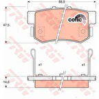 Honda Arka Fren Balatası Accord 90>98 Legend 97>91 Prelude 90>96 - Trw Gdb774