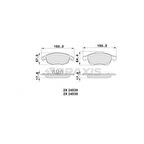 Psa On Fren Balatası C4 Picasso C4 II Ds4 1.6hdi 110 / 1.8 16v 10 / 06 Partner Tepe Berlingo III P5008 D - Braxıs Aa0023