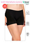 Özkan 27782 Kadın Premium Kumaş Modal Pamuklu Esnek Rahat Mini Boxer Şort Tayt