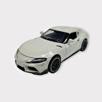 Çekbırak Metal Araba Sesli Işıklı 1:32 - Beyaz