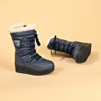 Kiko Kids Twg 995  İçi Termal Kürklü Kız Çocuk Kar Botu Ayakkabı