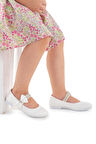 Kiko Kids Cırtlı Kız Çocuk Taşlı Babet Ayakkabı 252 Cilt