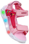 Kiko Kids Unicorn Günlük Işıklı Cırtlı Kız Çocuk Sandalet Ayakkabı