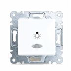 Makel lıllıum Beyaz Işıklı Yaylı lıght Butonu