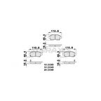 Toyota On Fren Balatası Toyota Yarıs 99-05 Corolla Verso Vvti 2001-> - Braxıs Ab0077