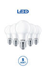 RTL01123-5 Rother A60 LED Ampul 9W E27 810 Lümen 3000K Sarı Işık Enerji Tasarruflu Ampul 5 Adet