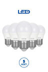 RTL09101-5 Rother G45 LED Ampul 6W E27 470 Lümen 6500K Beyaz Işık Enerji Tasarruflu Ampul 5 Adet